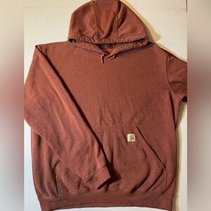 Carhartt Hoodie Men Large Auburn Original Fit  Midweight Sweatshirt Workwear